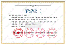 14届GIS大赛获奖教师证书-09 JA0091949伟德国际源自英国顾洪亮